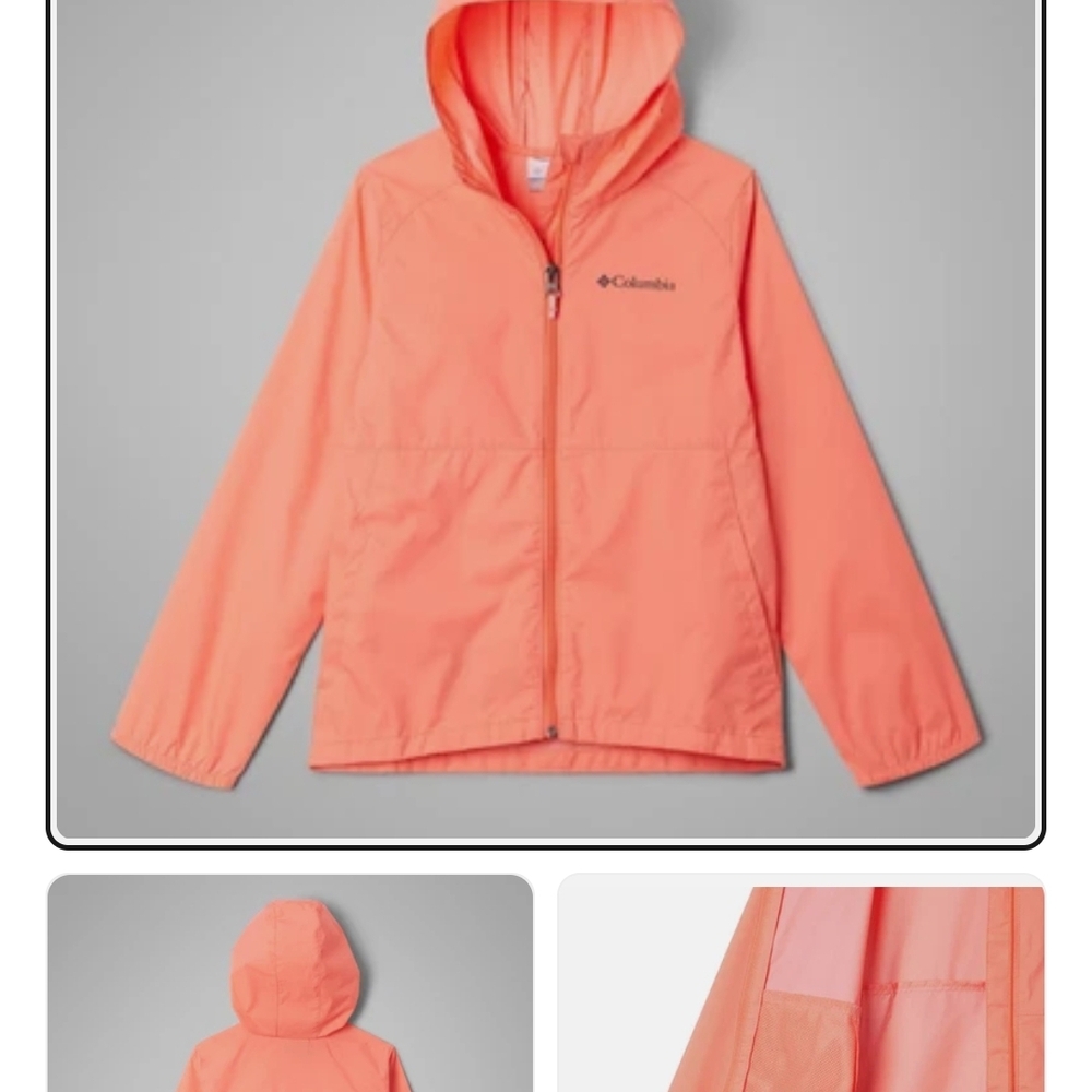 Columbia Lightweight Hooded Jacket - Coral